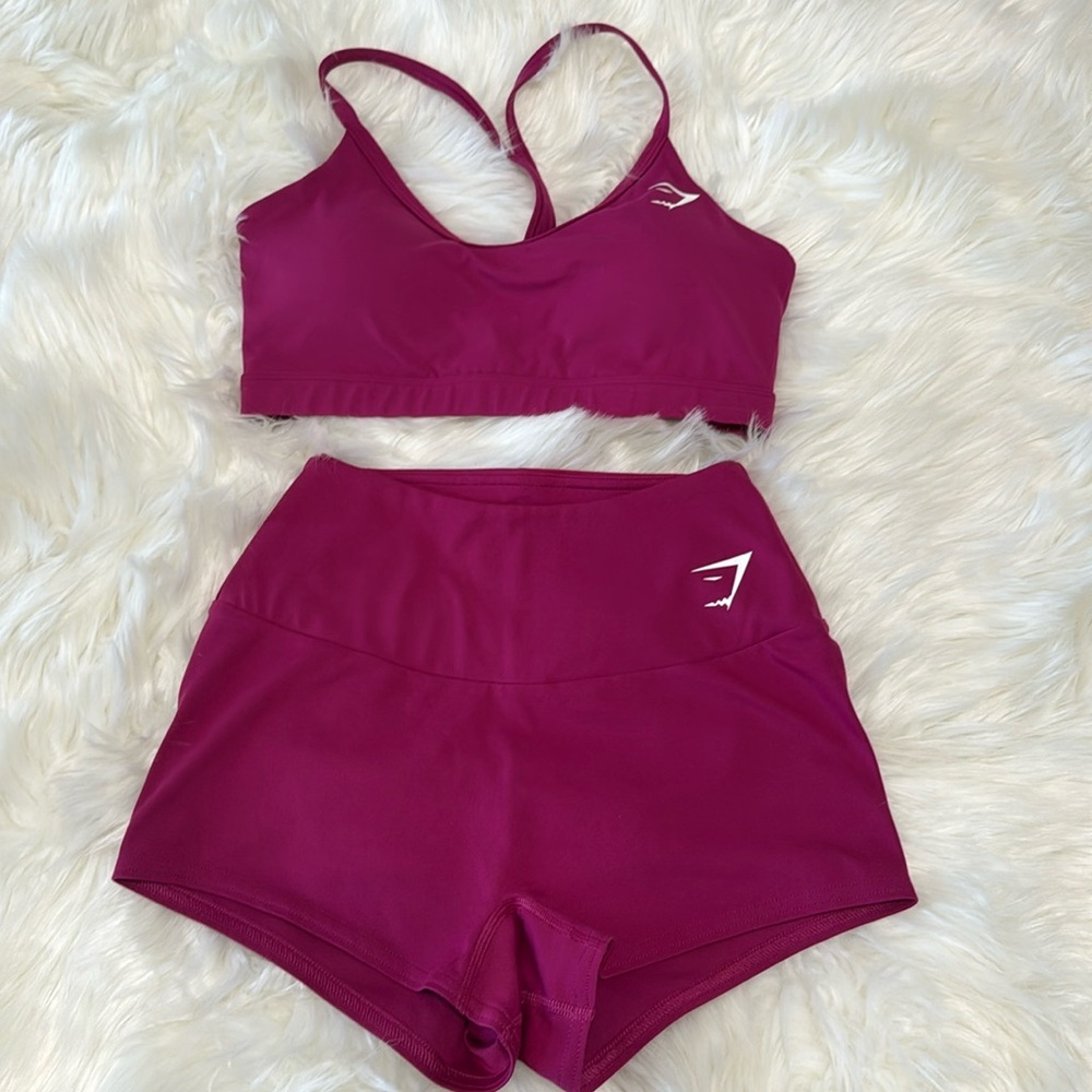 Gymshark V-neck and Quad training shorts